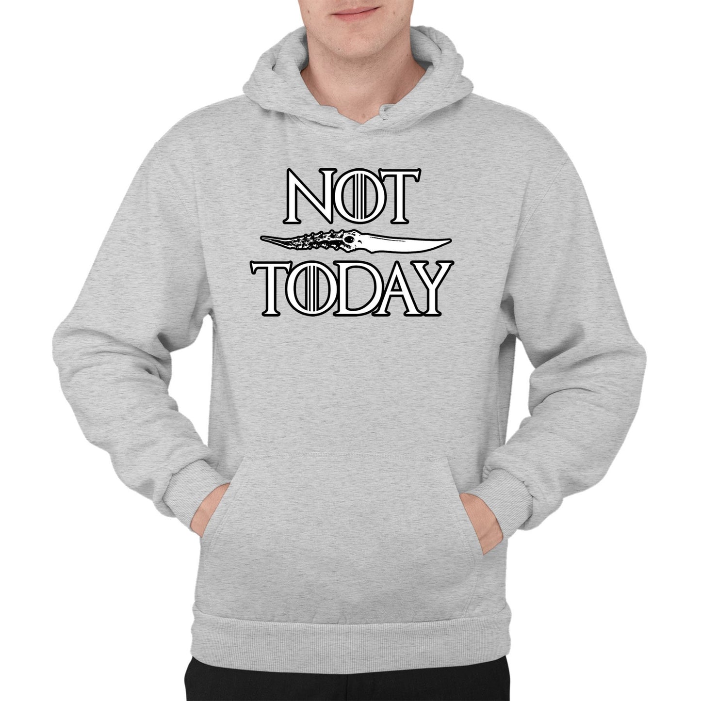 Not Today Arya Stark Mens Pullover Hoodie