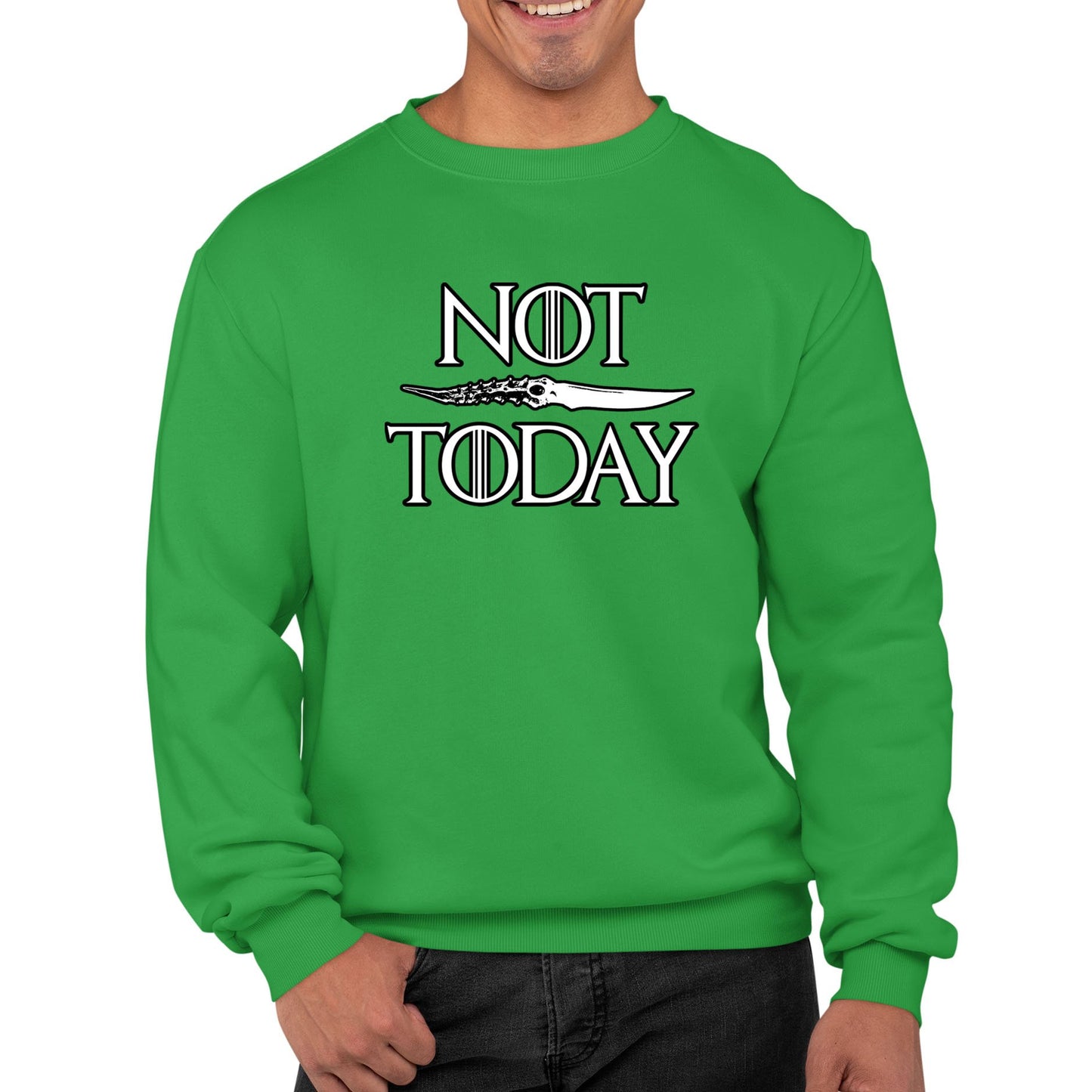 Not Today Arya Stark Mens Sweatshirt