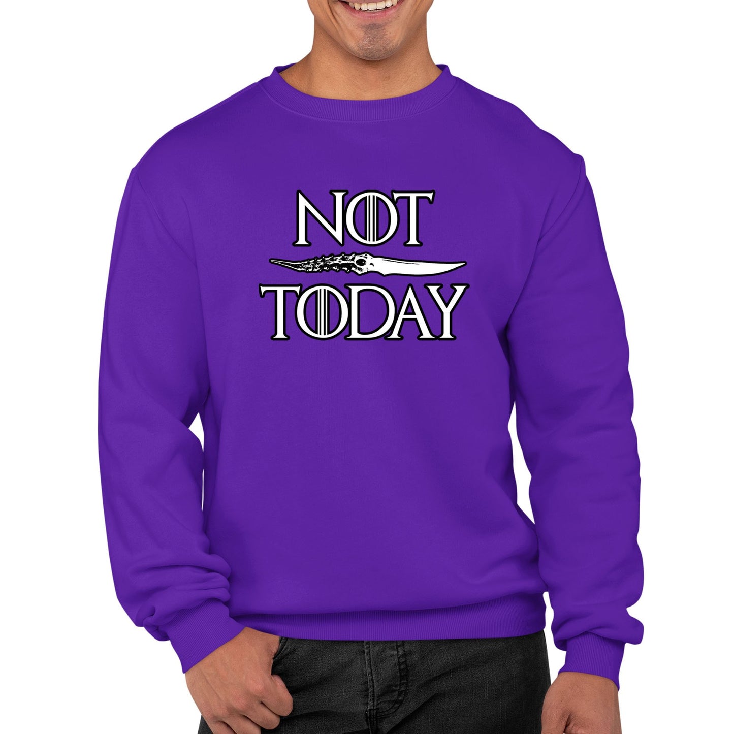 Not Today Arya Stark Mens Sweatshirt