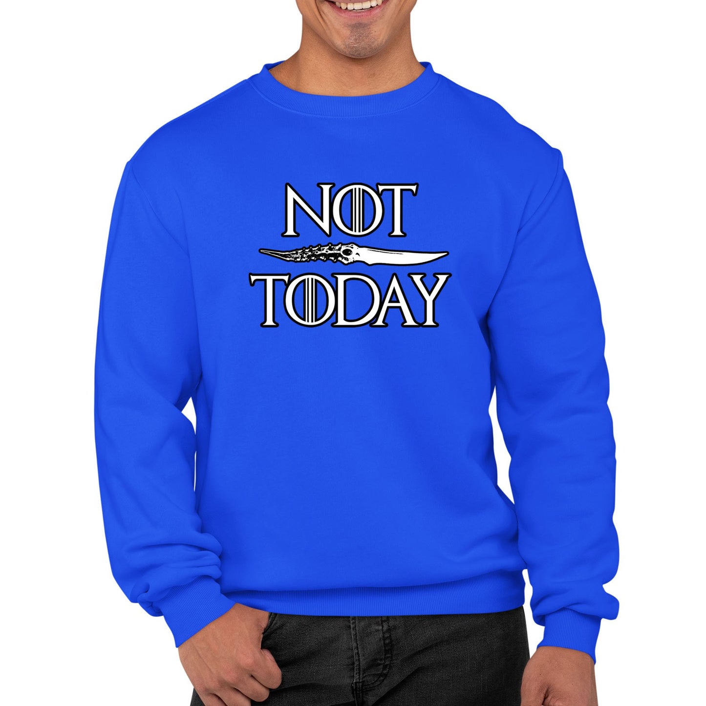 Not Today Arya Stark Mens Sweatshirt