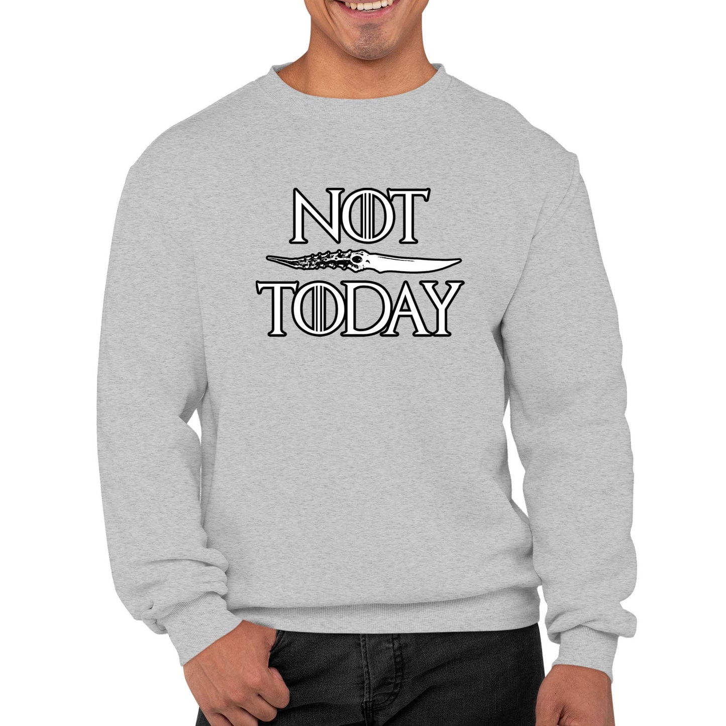 Not Today Arya Stark Mens Sweatshirt