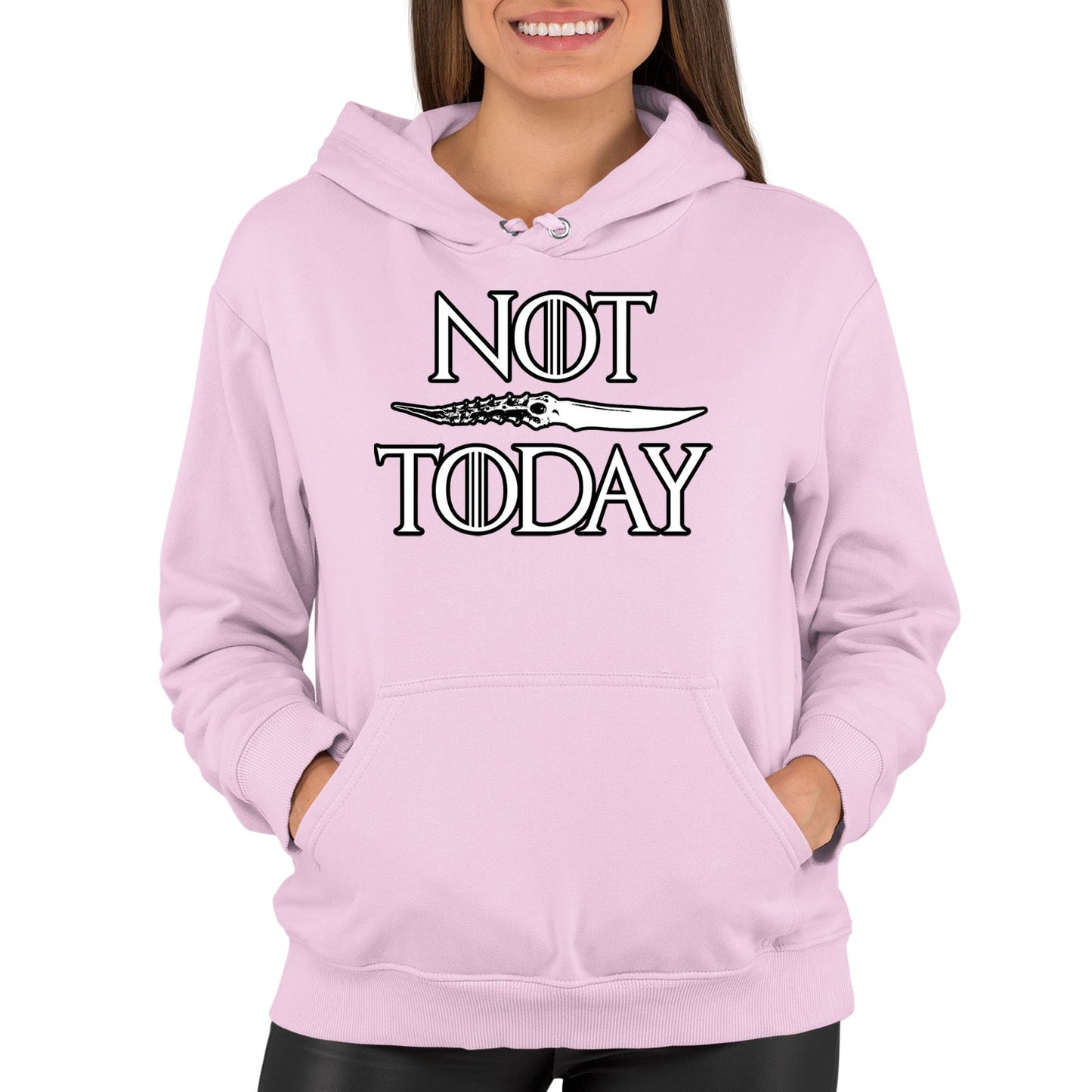 Not Today Arya Stark Womens Pullover Hoodie