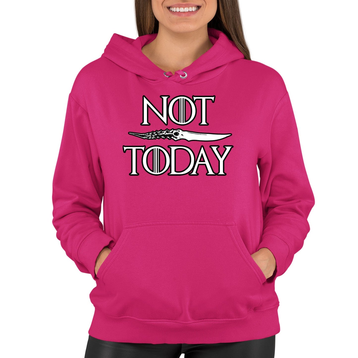 Not Today Arya Stark Womens Pullover Hoodie