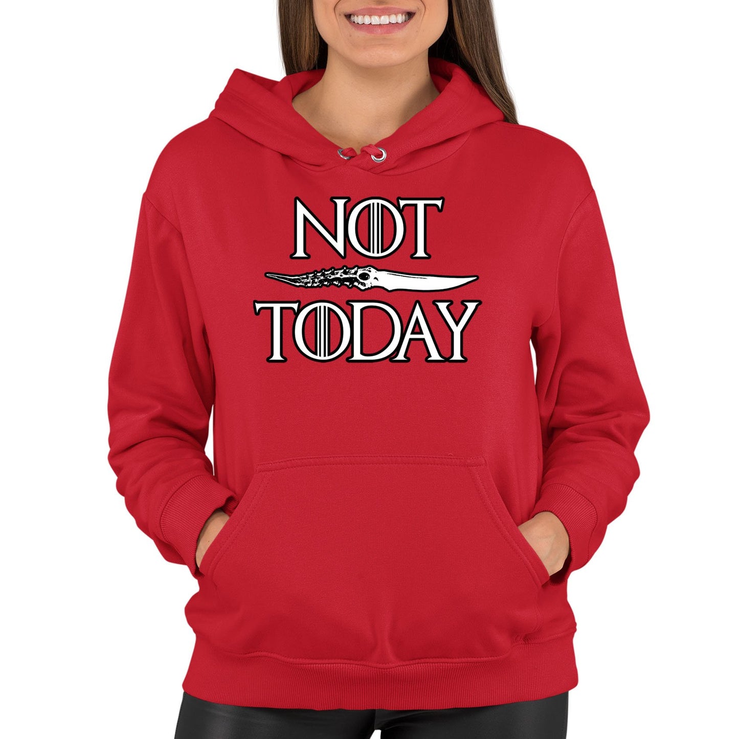 Not Today Arya Stark Womens Pullover Hoodie
