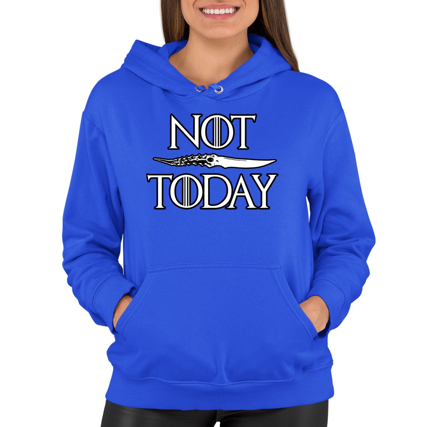 Not Today Arya Stark Womens Pullover Hoodie