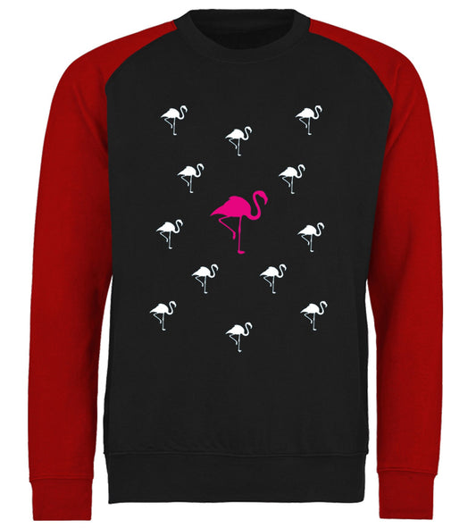 Flamingos Baseball Sweatshirt