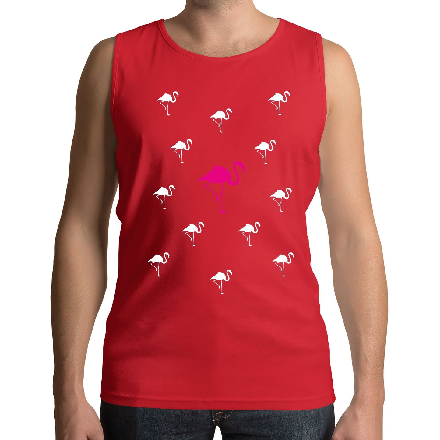 Flamingos Mens Vest