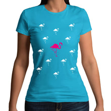 Load image into Gallery viewer, Flamingos Womens T-shirt
