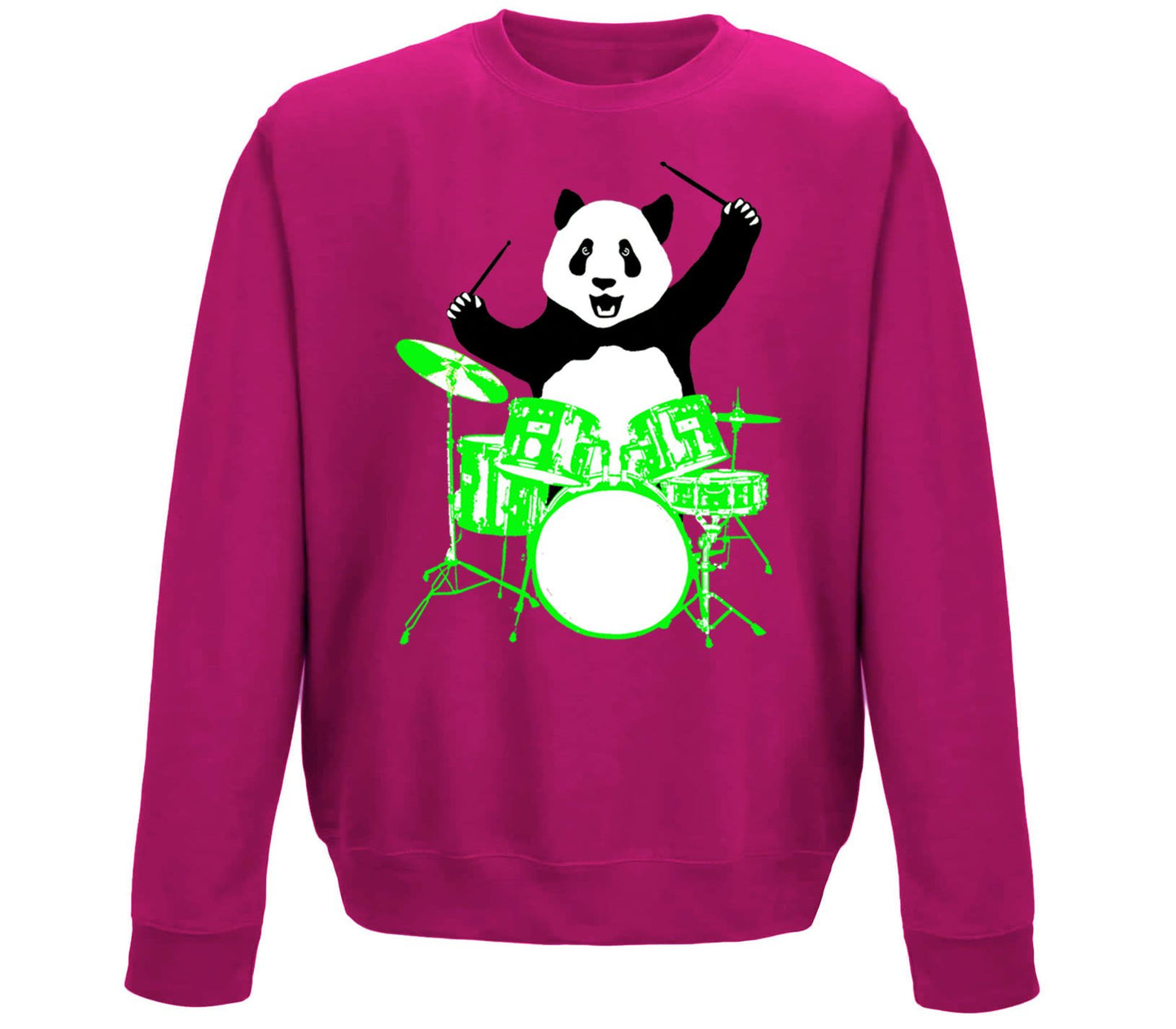 Panda Drummer Childrens Sweatshirt