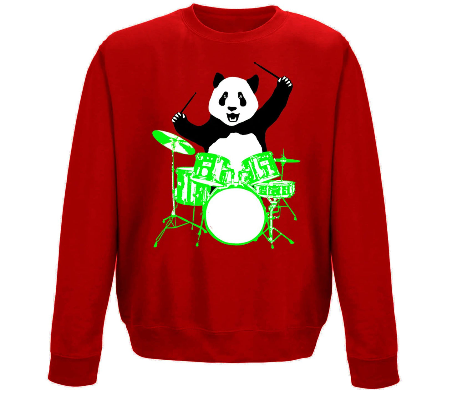 Panda Drummer Childrens Sweatshirt