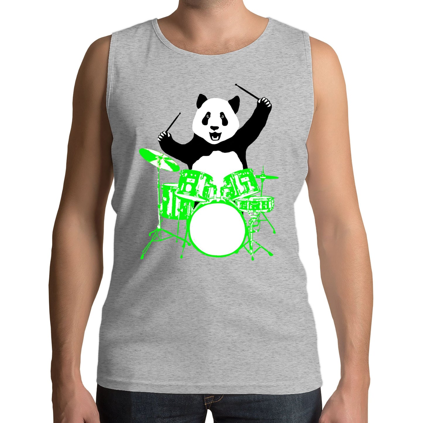 Panda Drummer Mens Vest