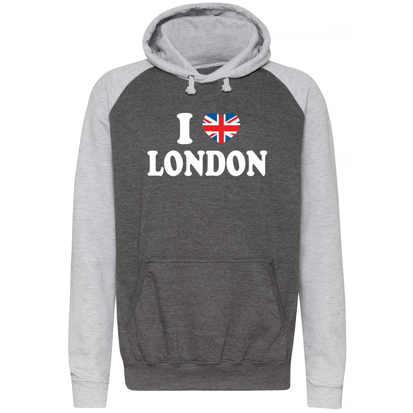 I Love London Union Jack Baseball Hoodie