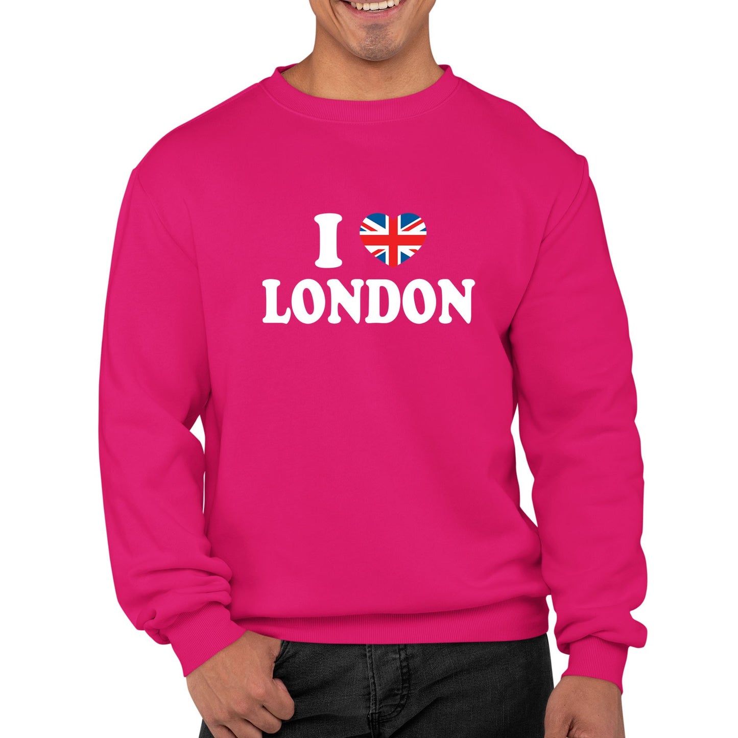 I Love London Union Jack Mens Sweatshirt