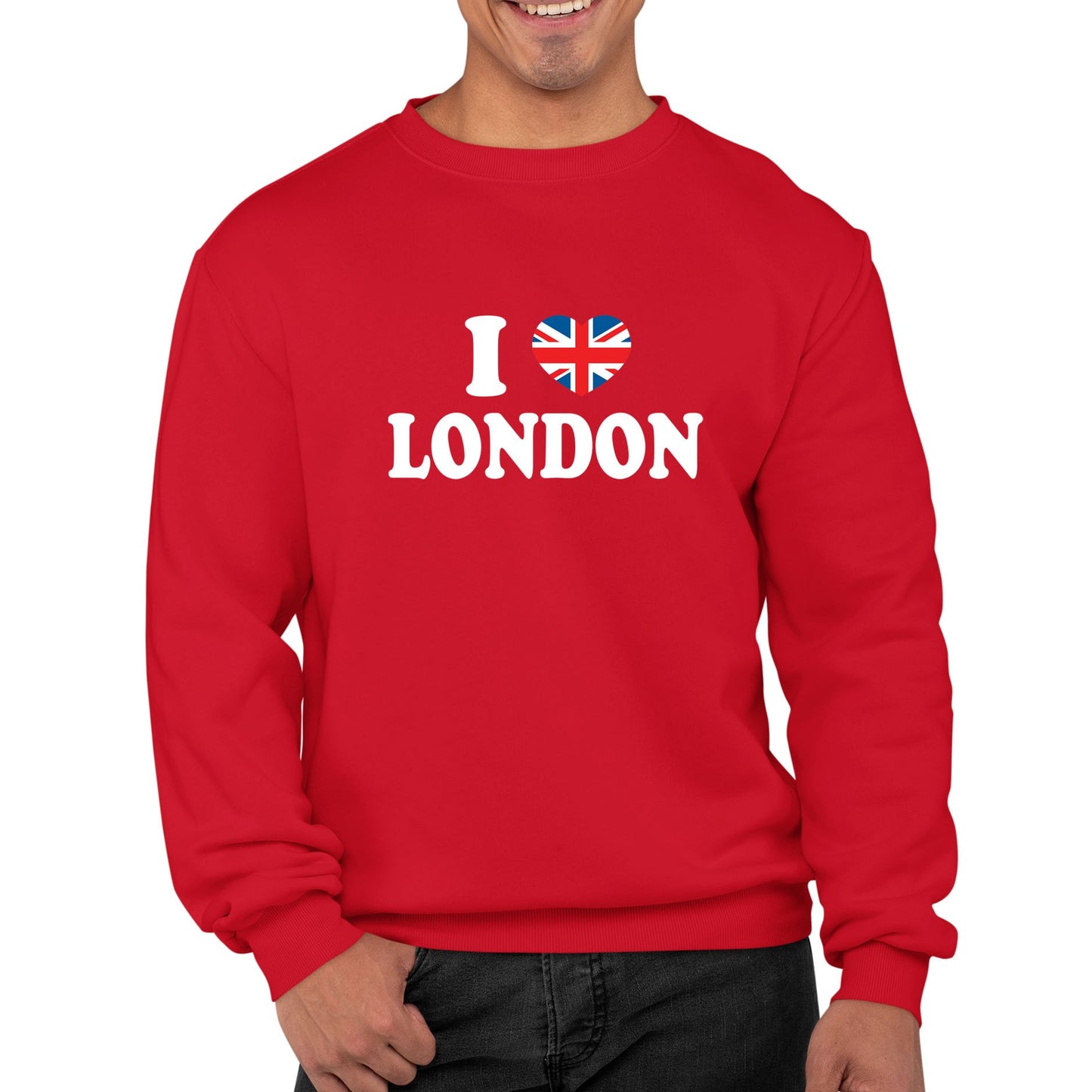 I Love London Union Jack Mens Sweatshirt