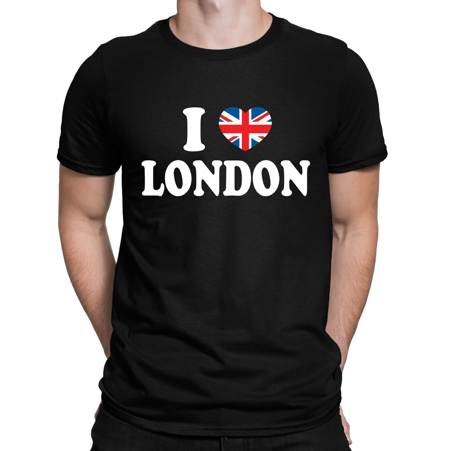 I Love London Union Jack Mens T-shirt