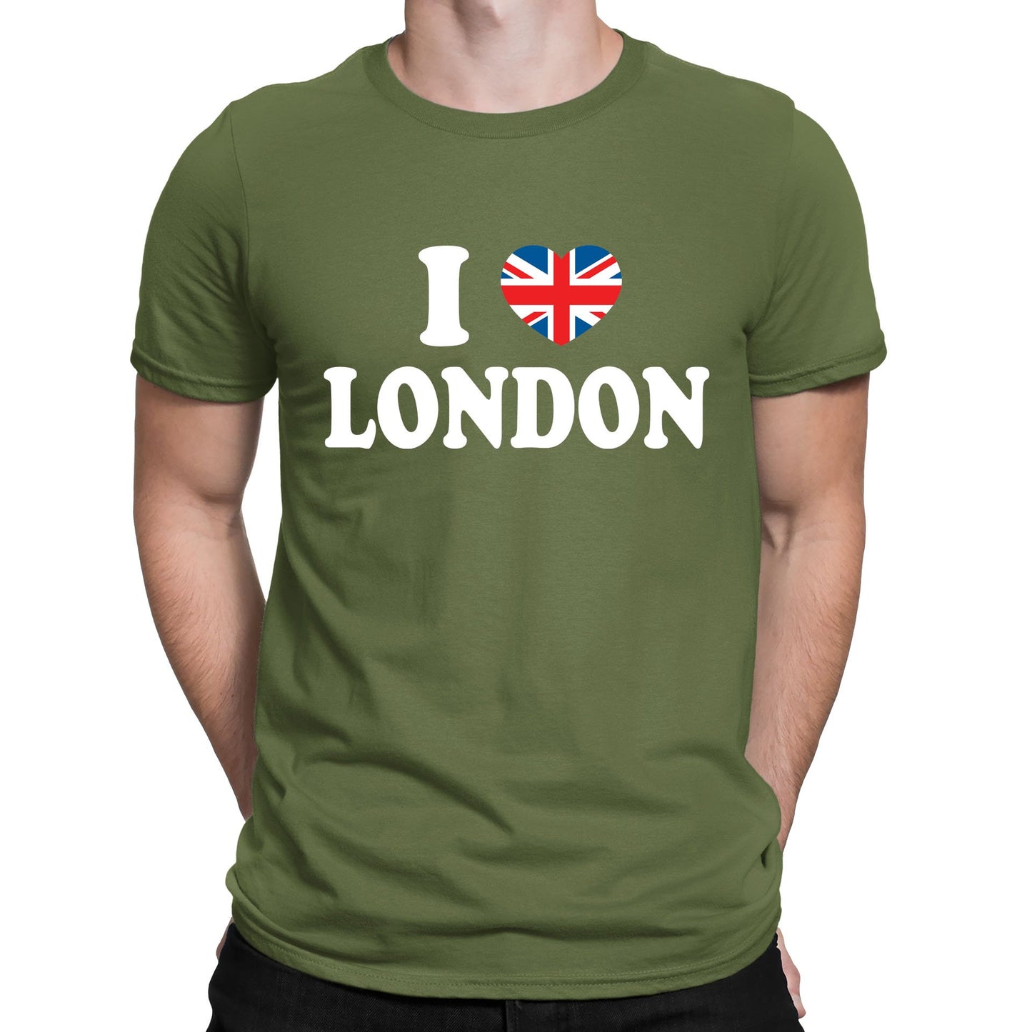 I Love London Union Jack Mens T-shirt