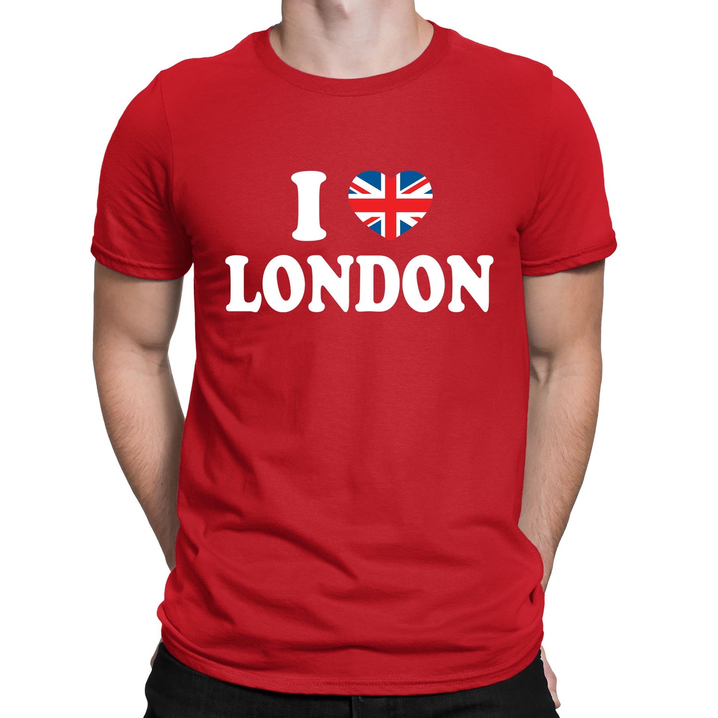 I Love London Union Jack Mens T-shirt