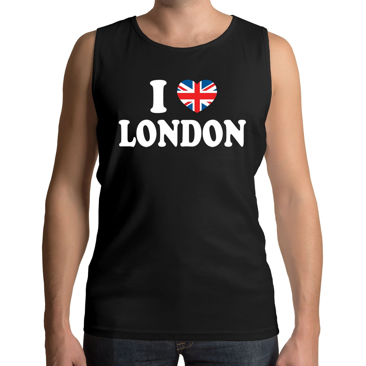 I Love London Union Jack Mens Vest