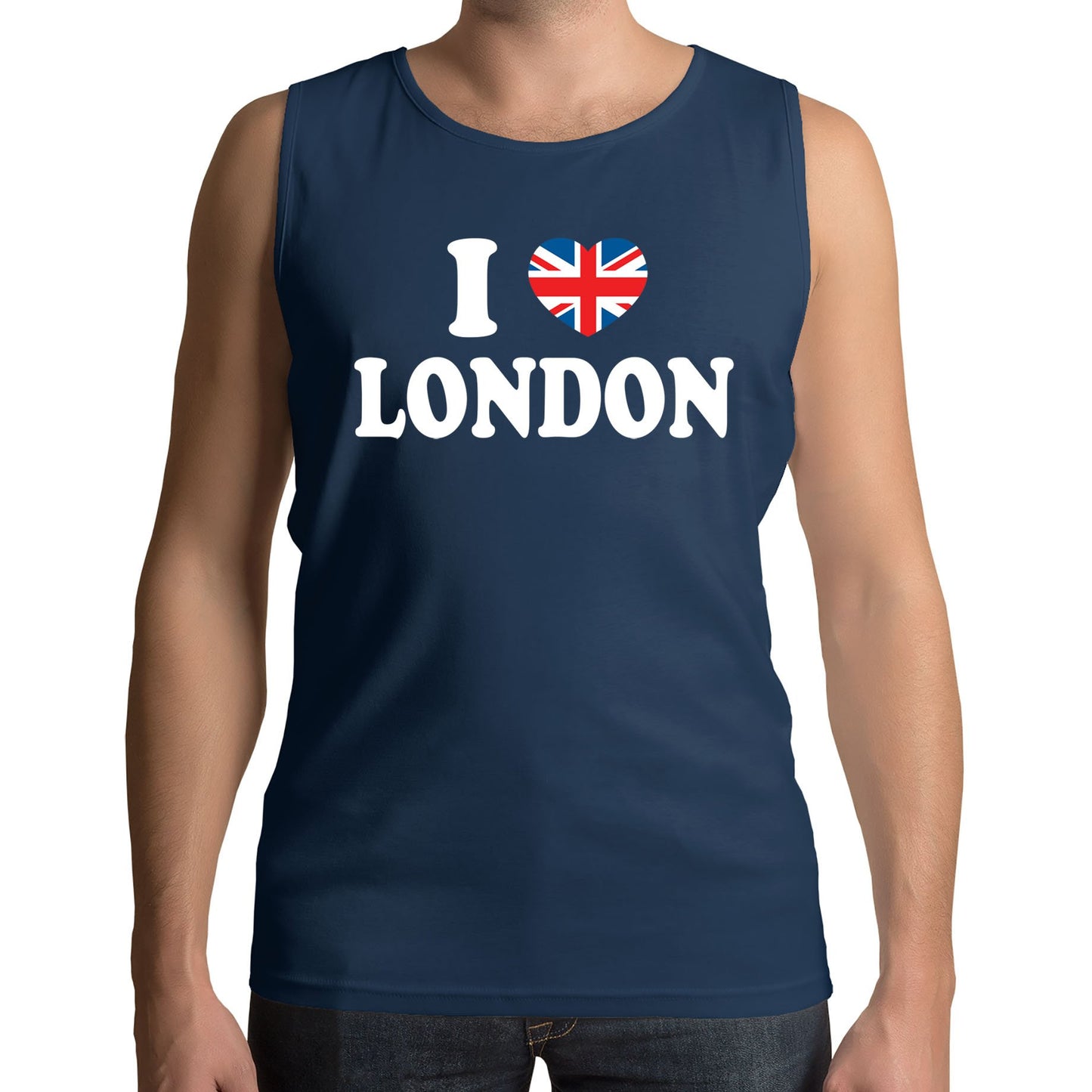 I Love London Union Jack Mens Vest