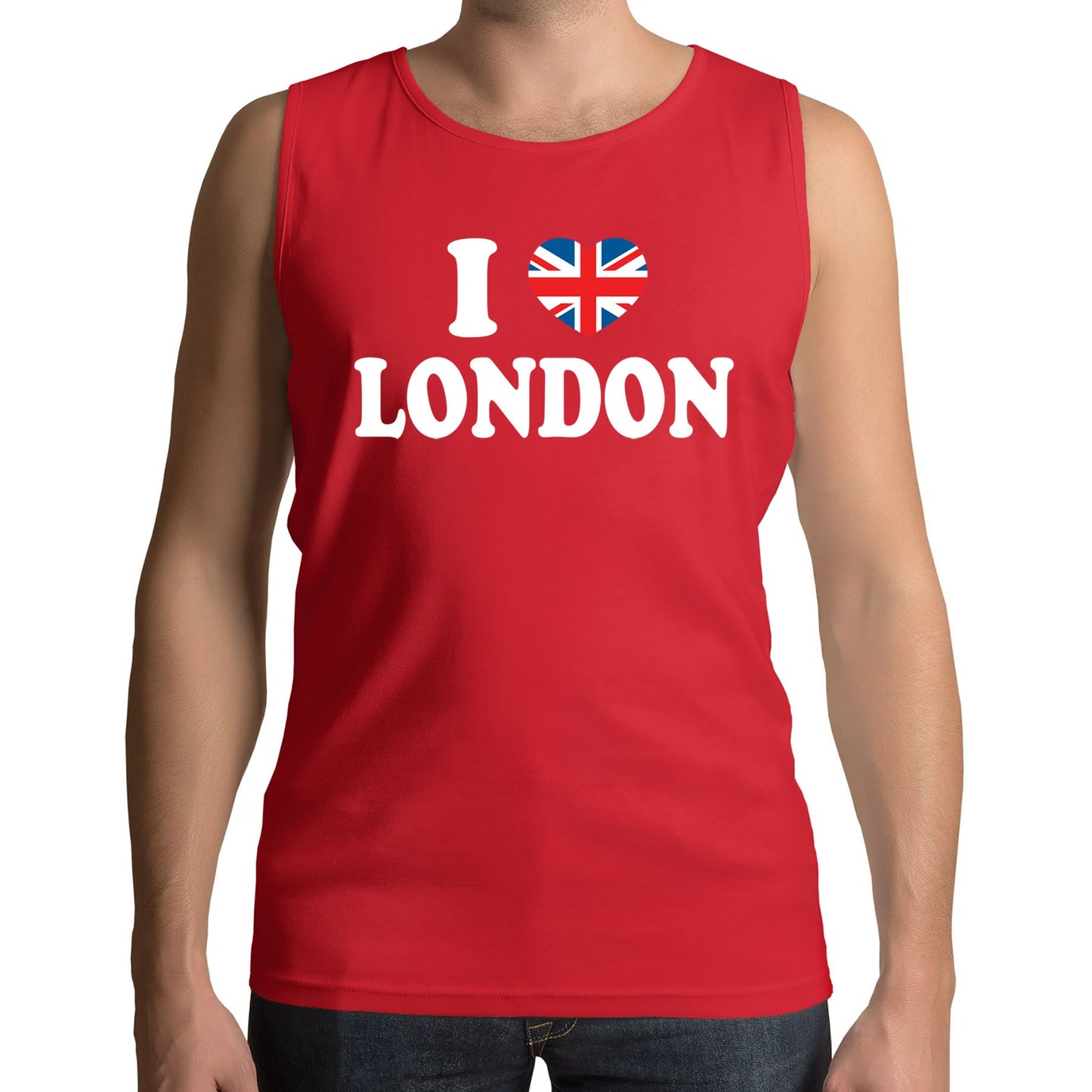 I Love London Union Jack Mens Vest