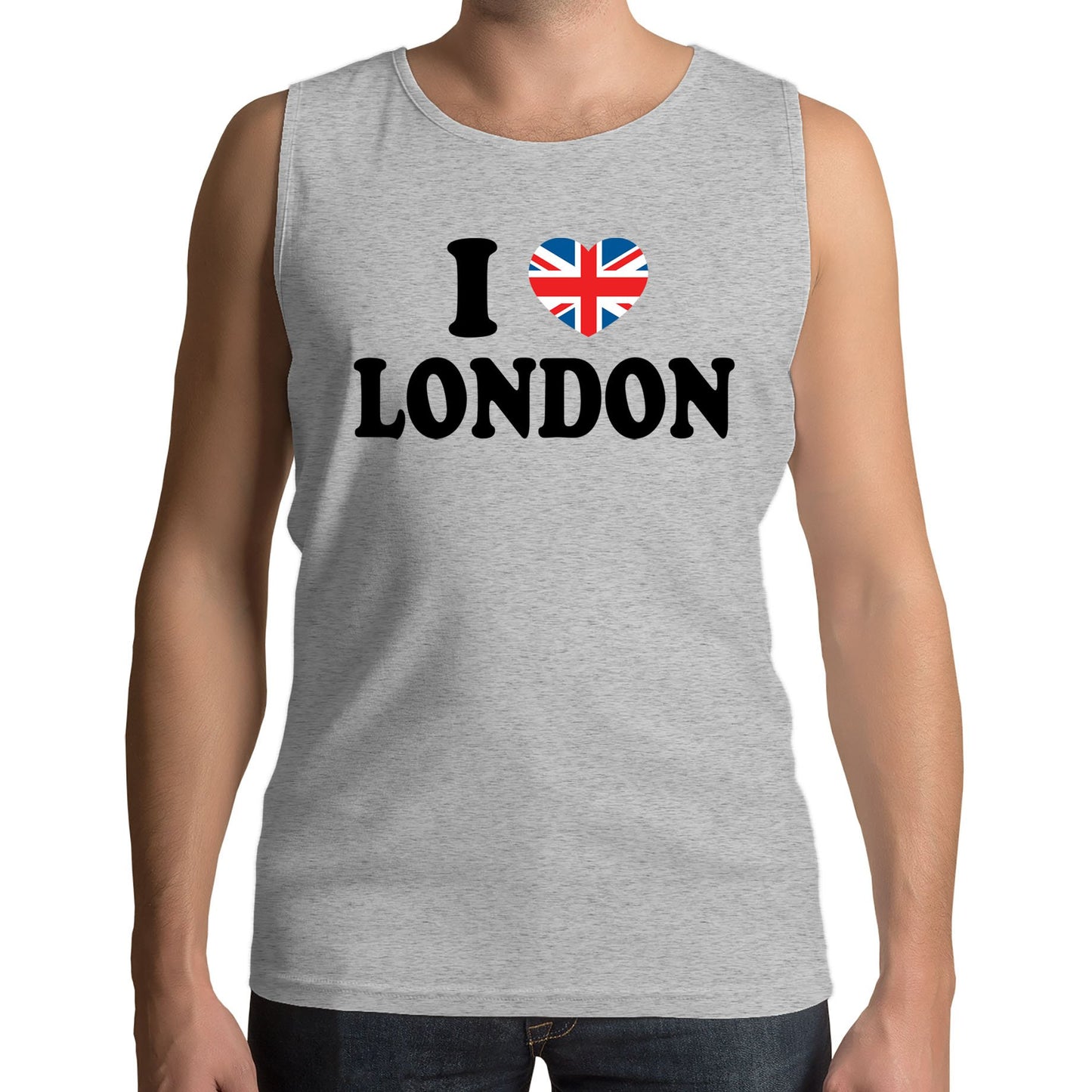 I Love London Union Jack Mens Vest