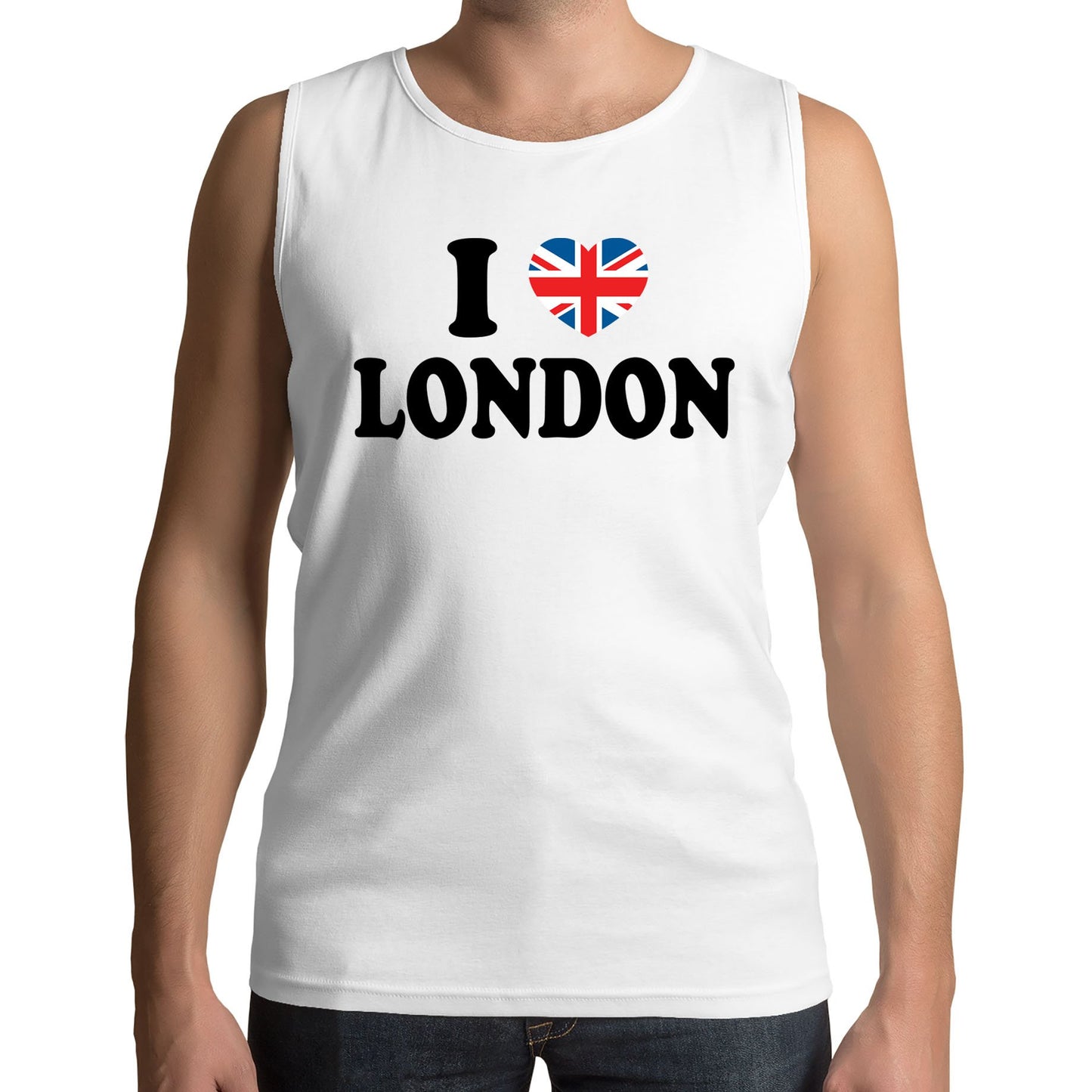 I Love London Union Jack Mens Vest