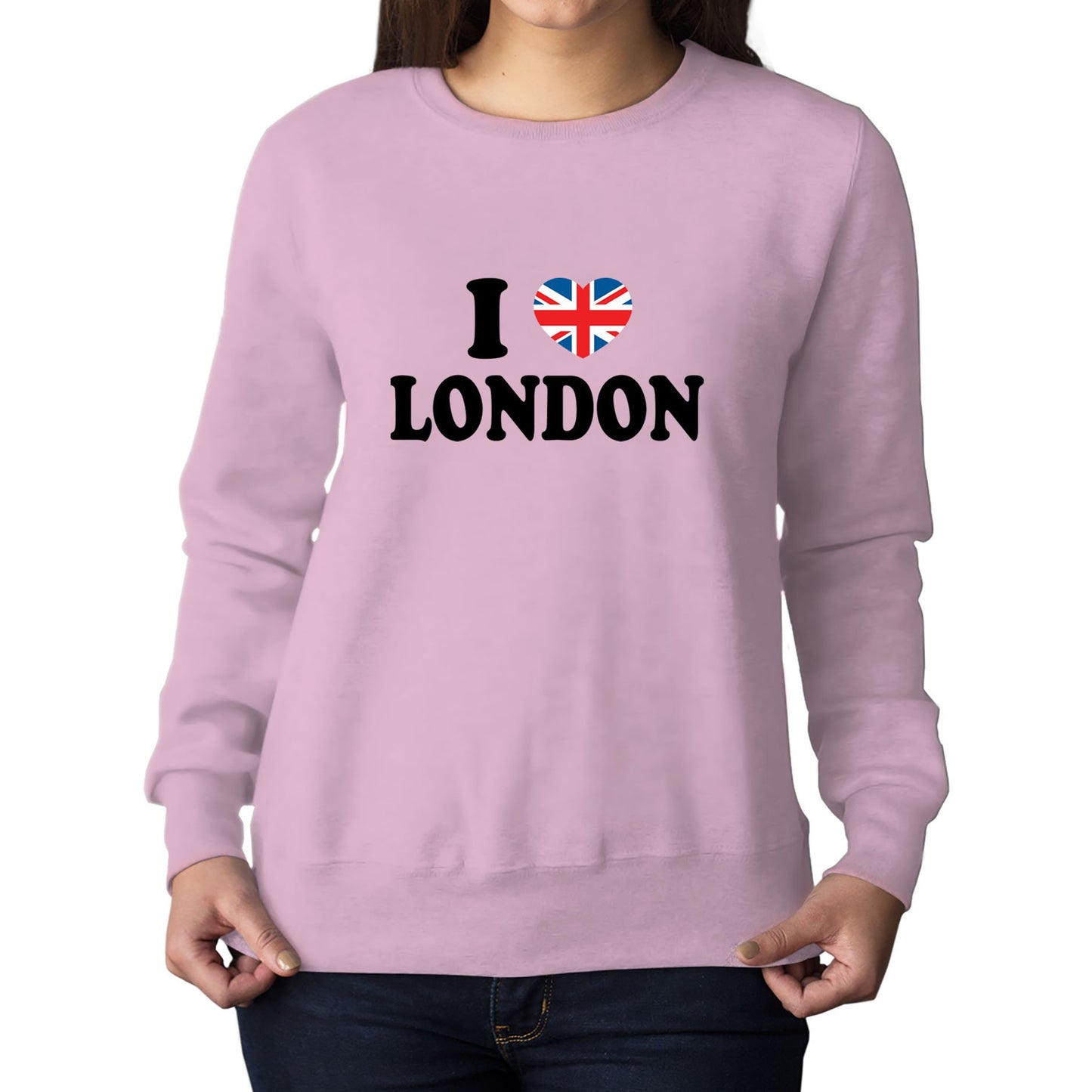 I Love London Union Jack Womens Sweatshirt