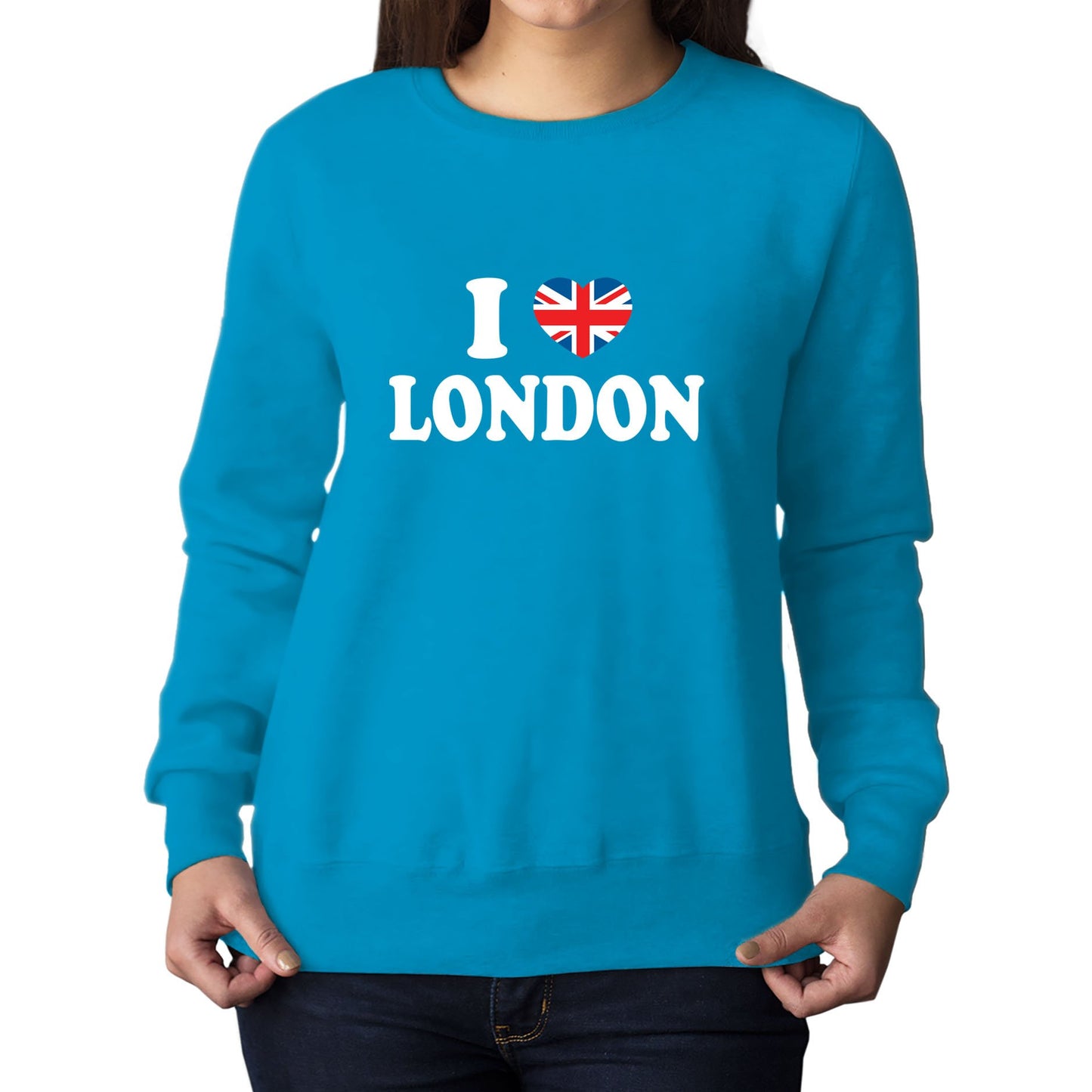 I Love London Union Jack Womens Sweatshirt