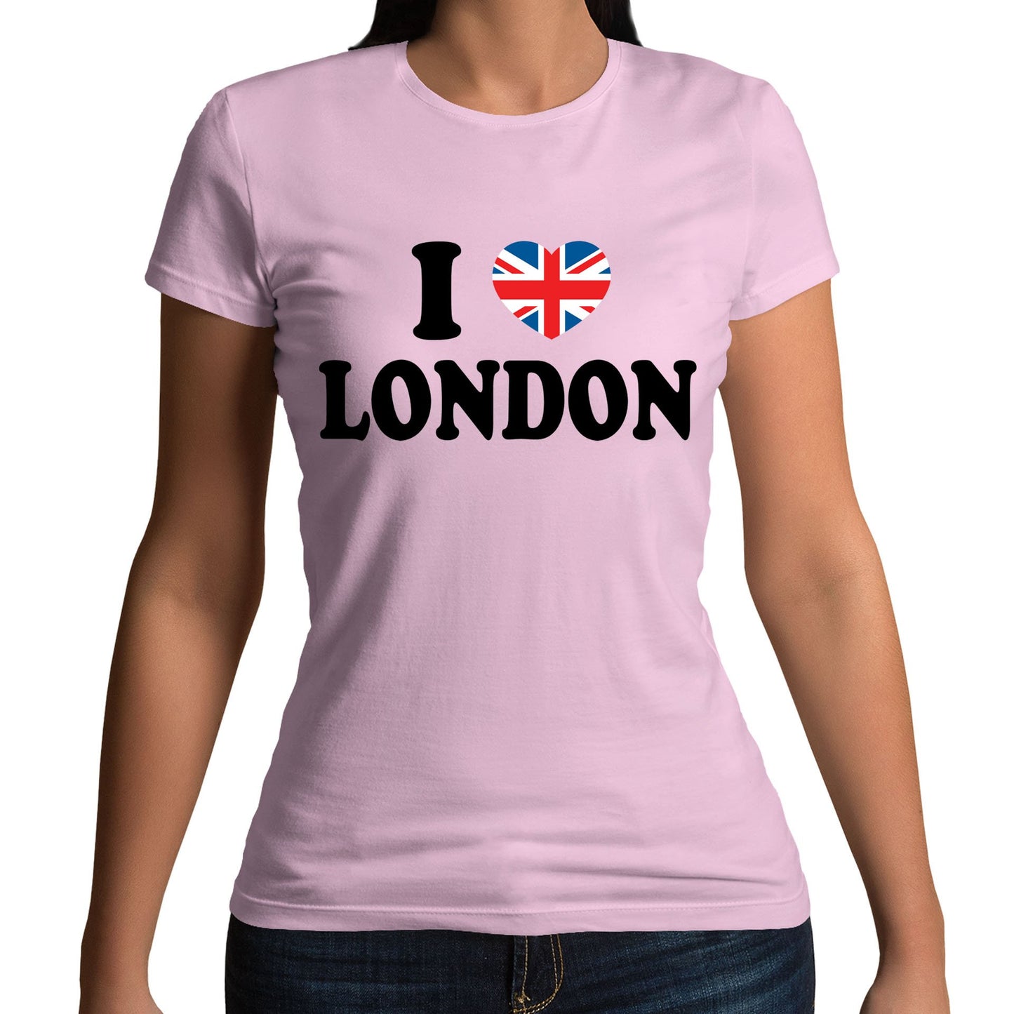 I Love London Union Jack Womens T-shirt