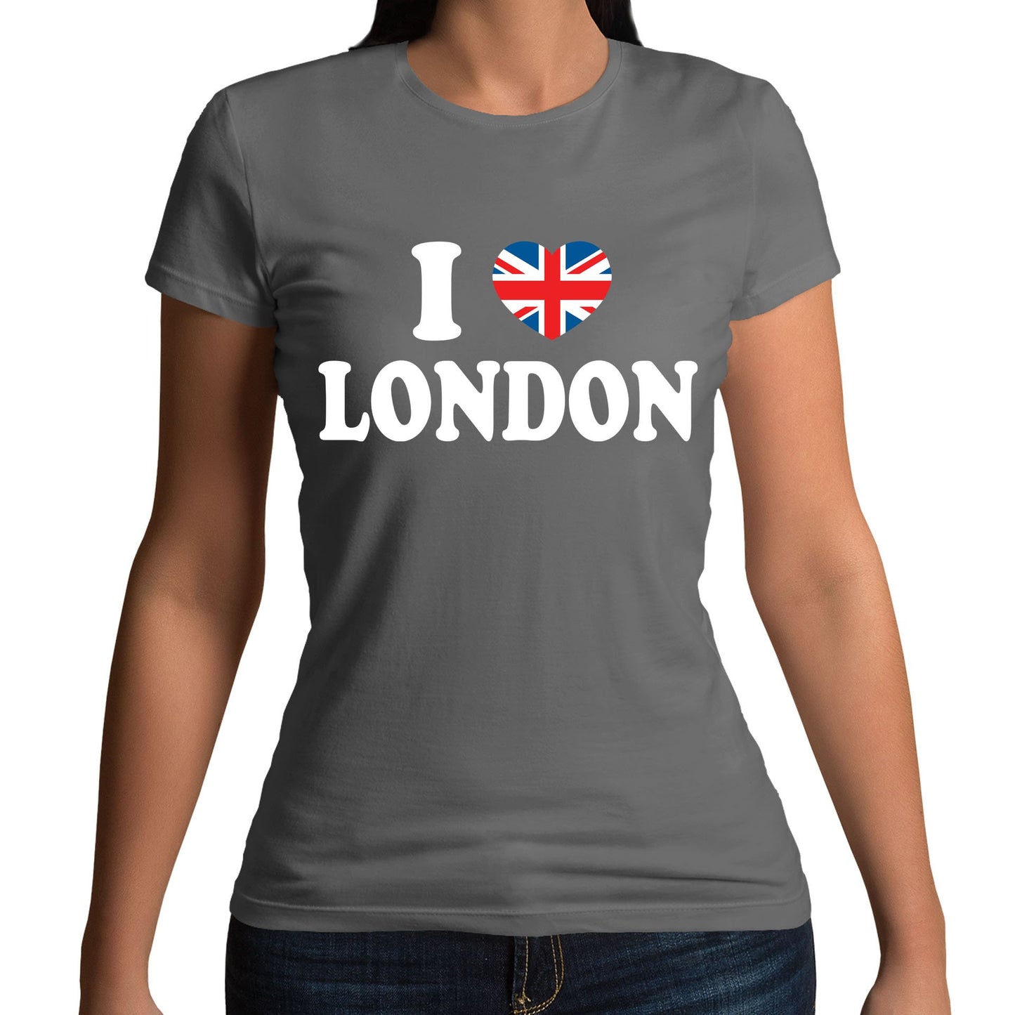 I Love London Union Jack Womens T-shirt