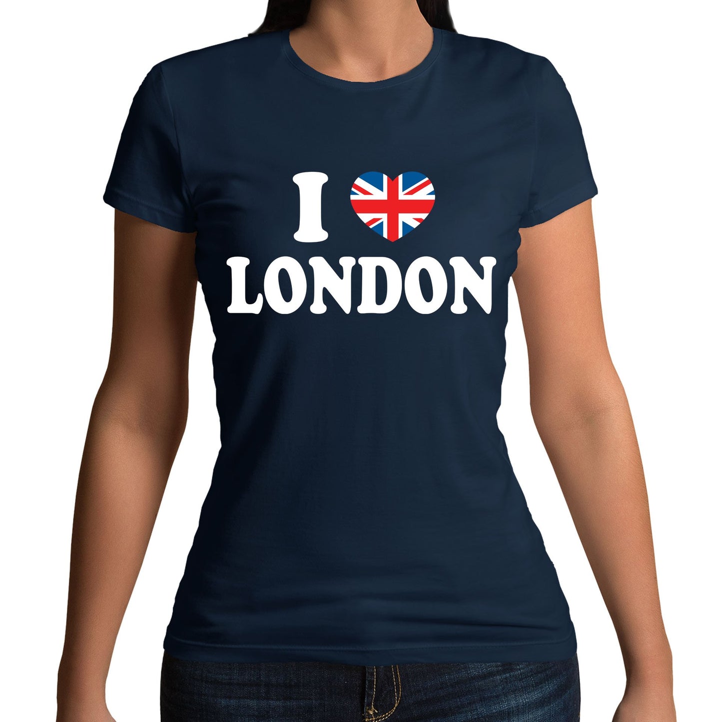 I Love London Union Jack Womens T-shirt