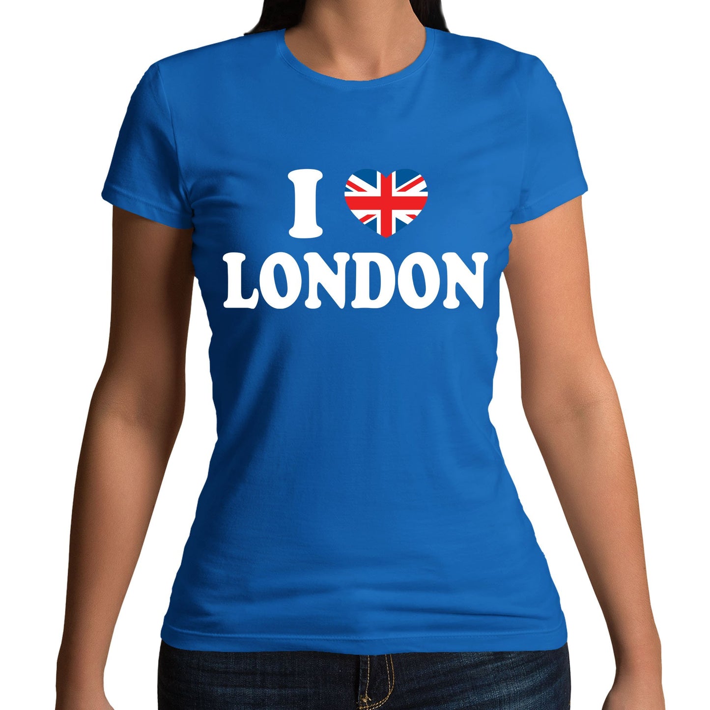 I Love London Union Jack Womens T-shirt