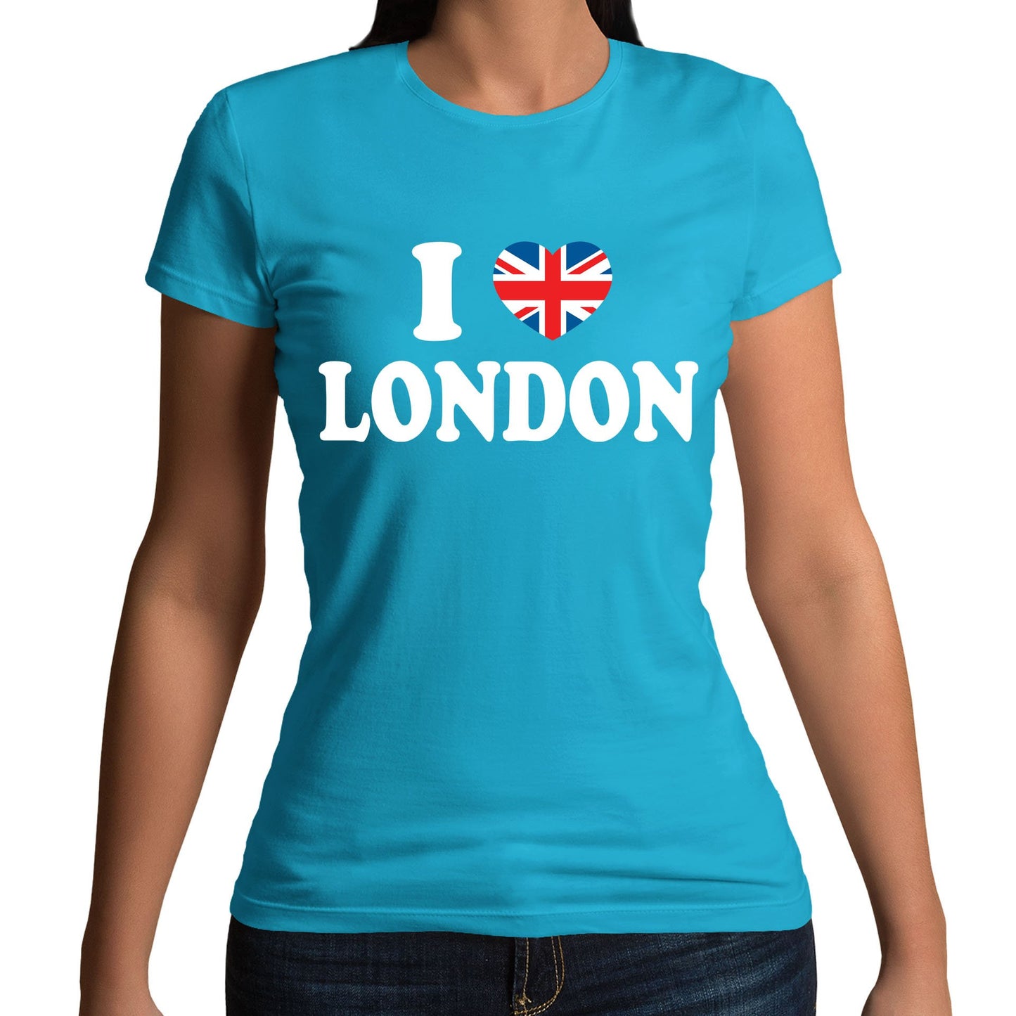 I Love London Union Jack Womens T-shirt