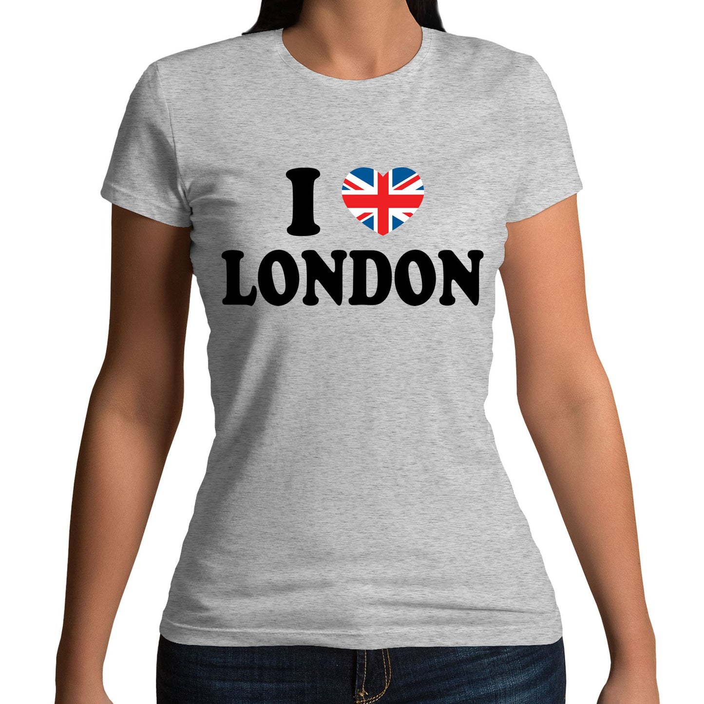 I Love London Union Jack Womens T-shirt