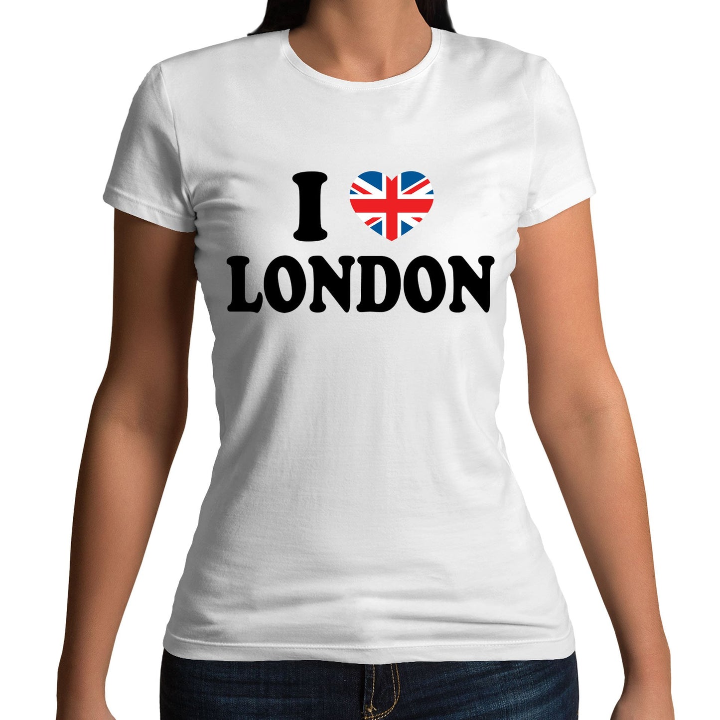 I Love London Union Jack Womens T-shirt