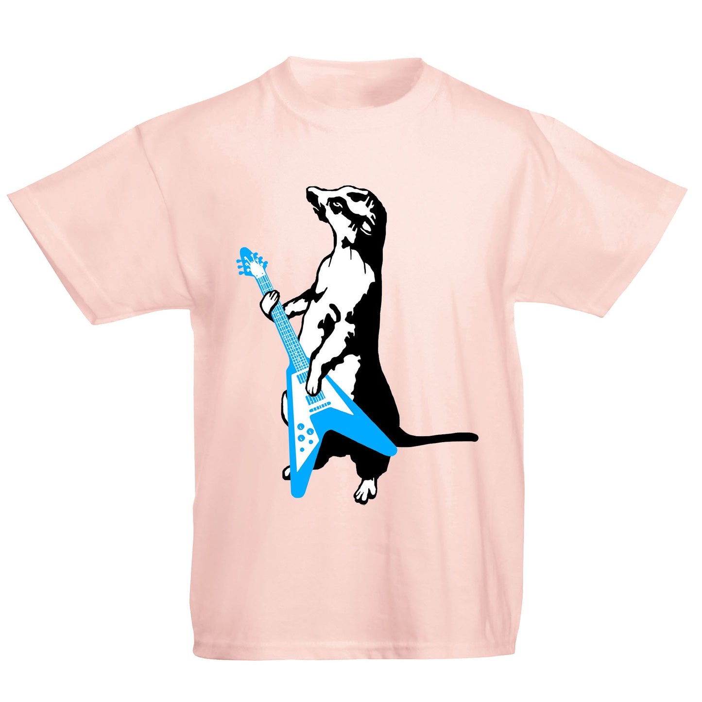 Meerkat Playing Guitar Kids T-shirt