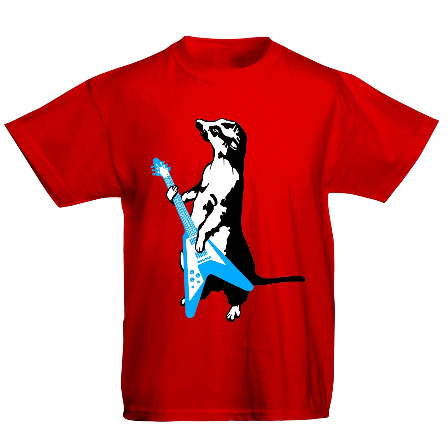 Meerkat Playing Guitar Kids T-shirt