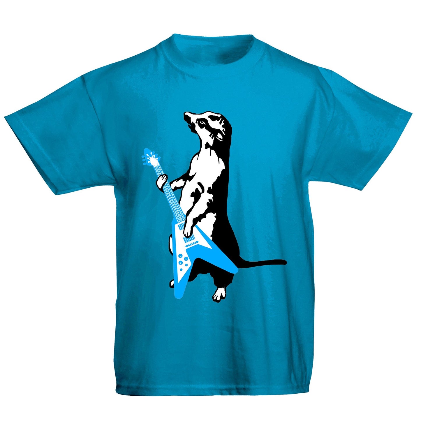 Meerkat Playing Guitar Kids T-shirt