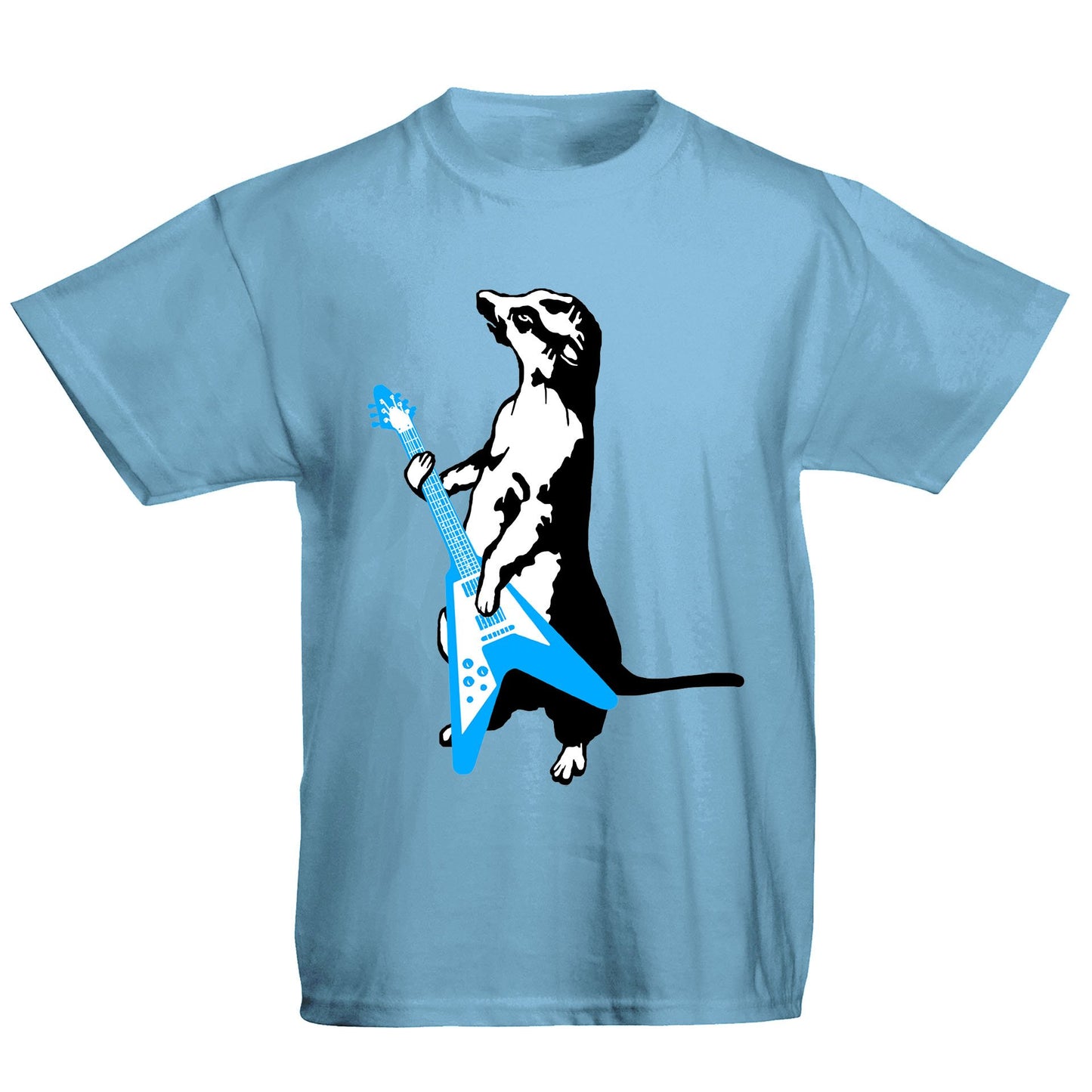 Meerkat Playing Guitar Kids T-shirt