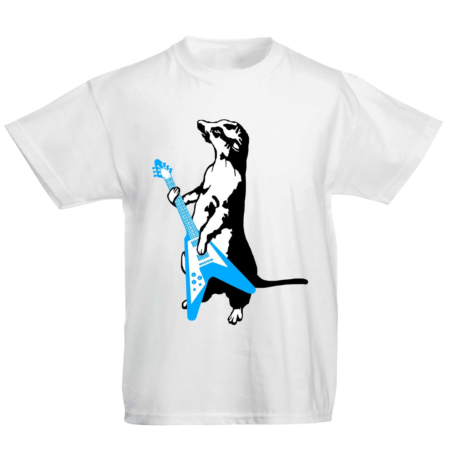 Meerkat Playing Guitar Kids T-shirt