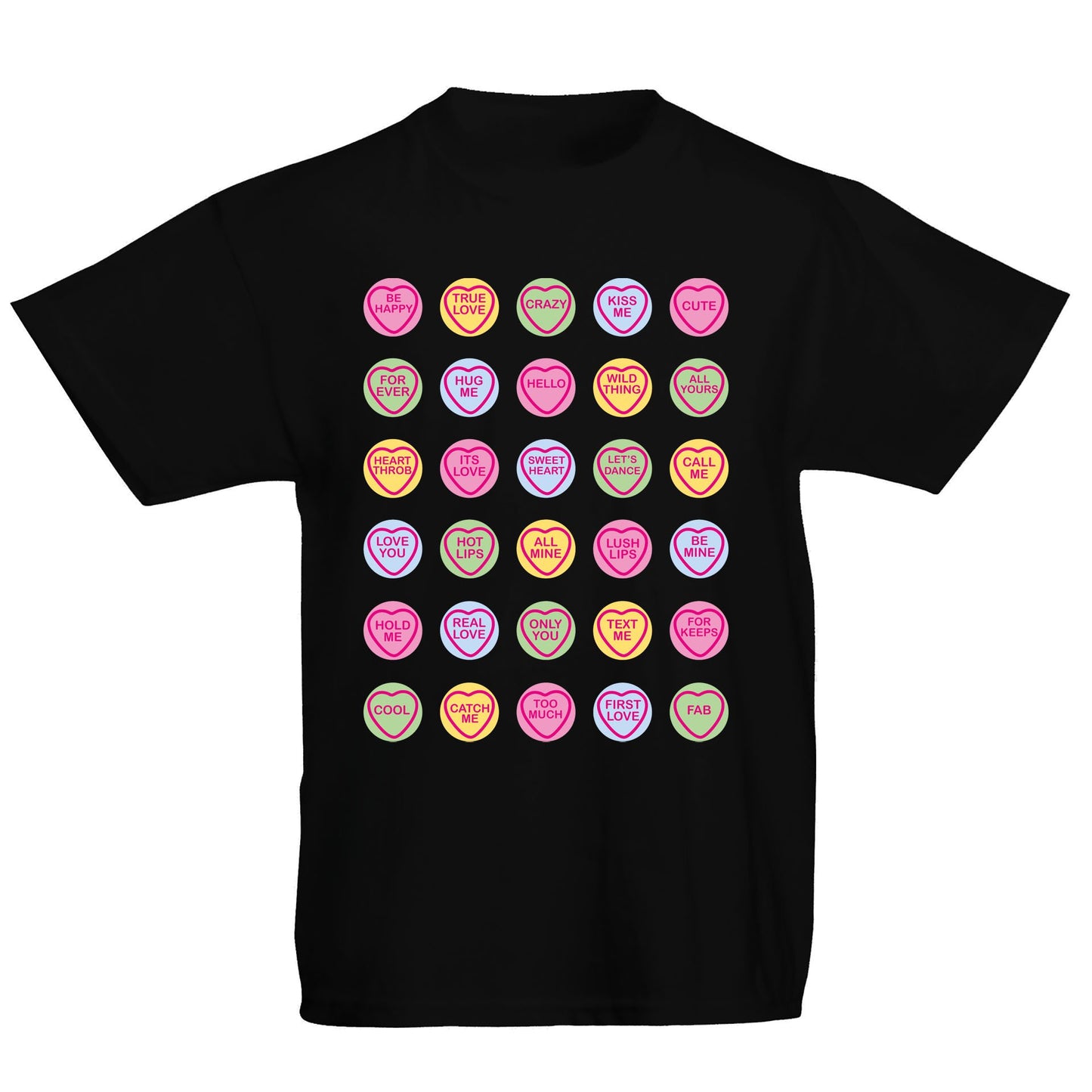 Cute Love Hearts Sweets Kids T-shirt