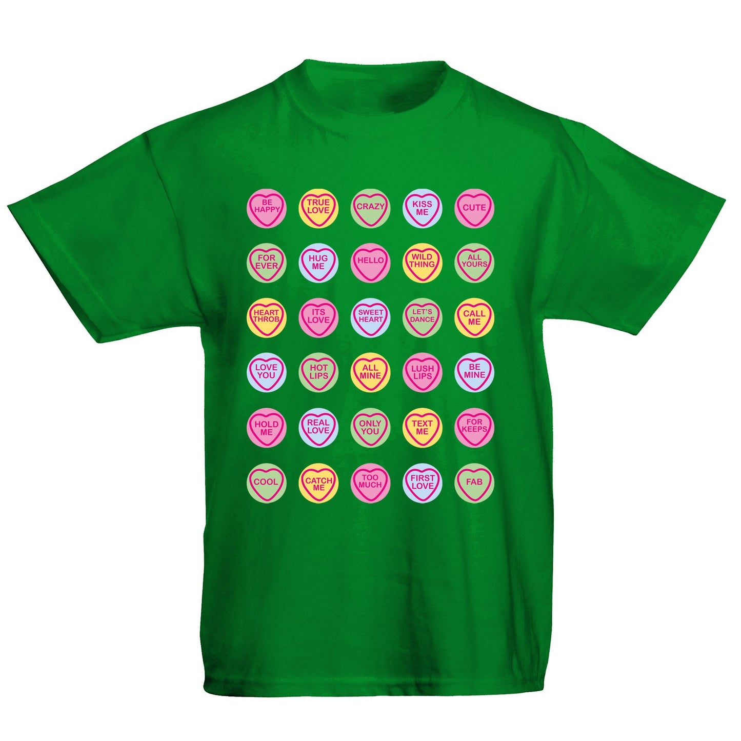 Cute Love Hearts Sweets Kids T-shirt