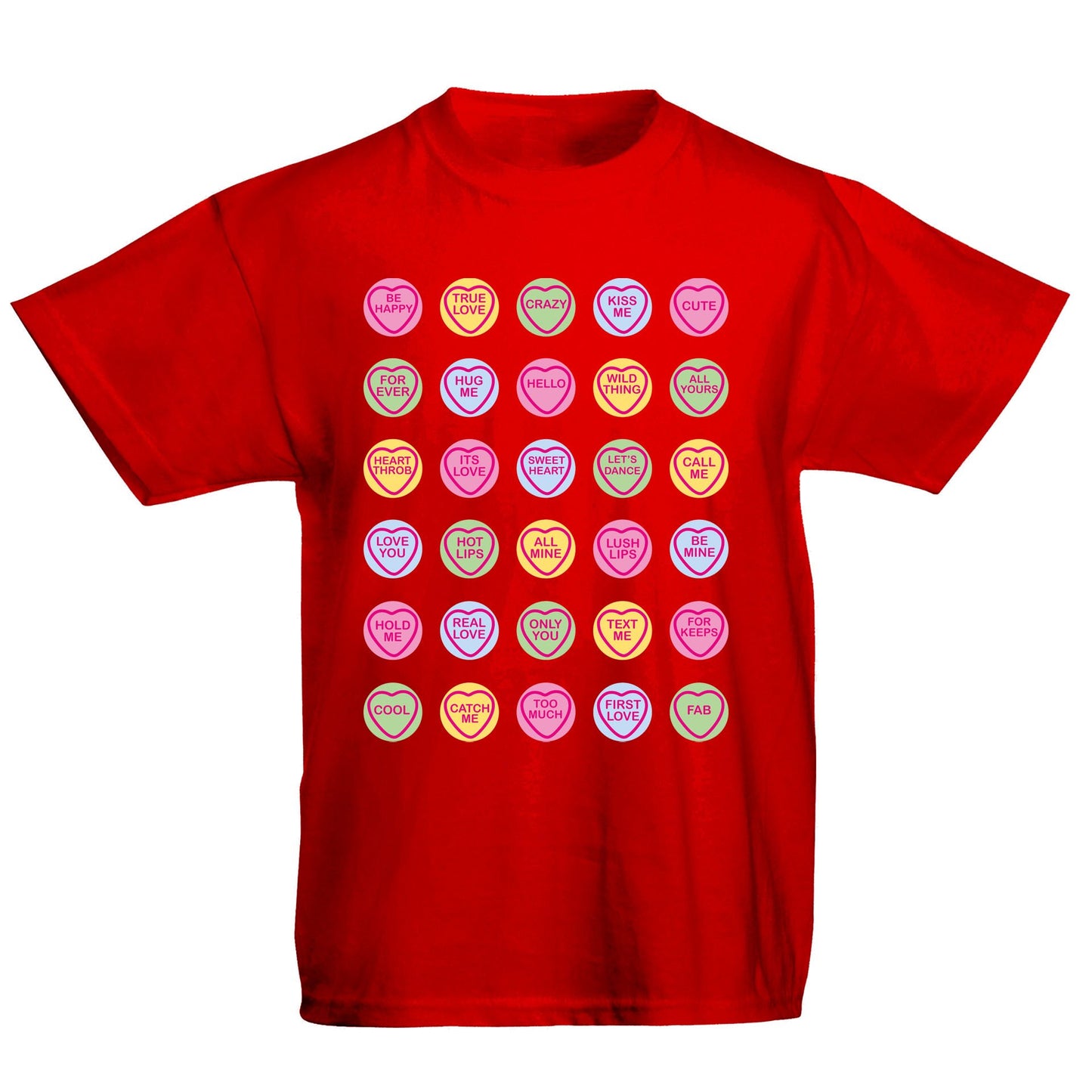 Cute Love Hearts Sweets Kids T-shirt