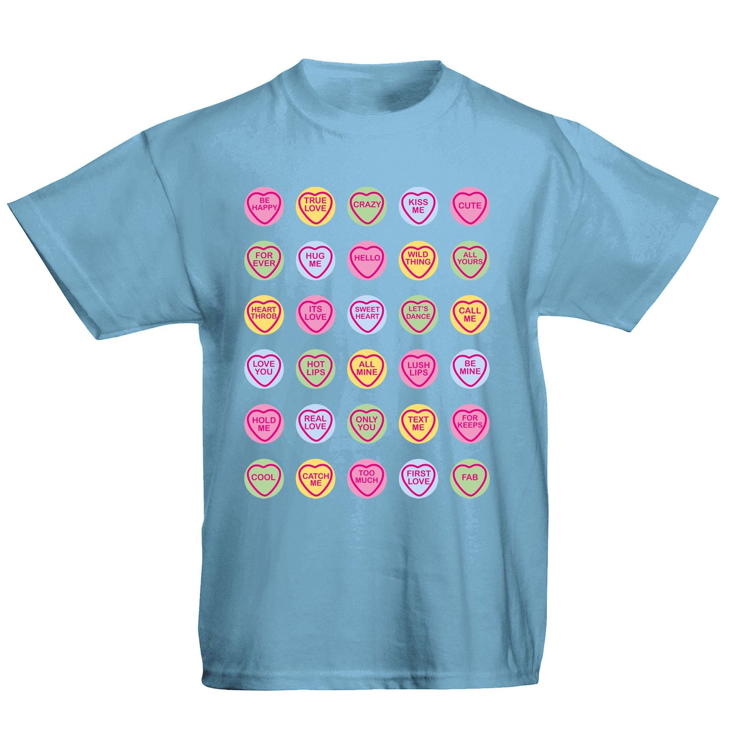 Cute Love Hearts Sweets Kids T-shirt