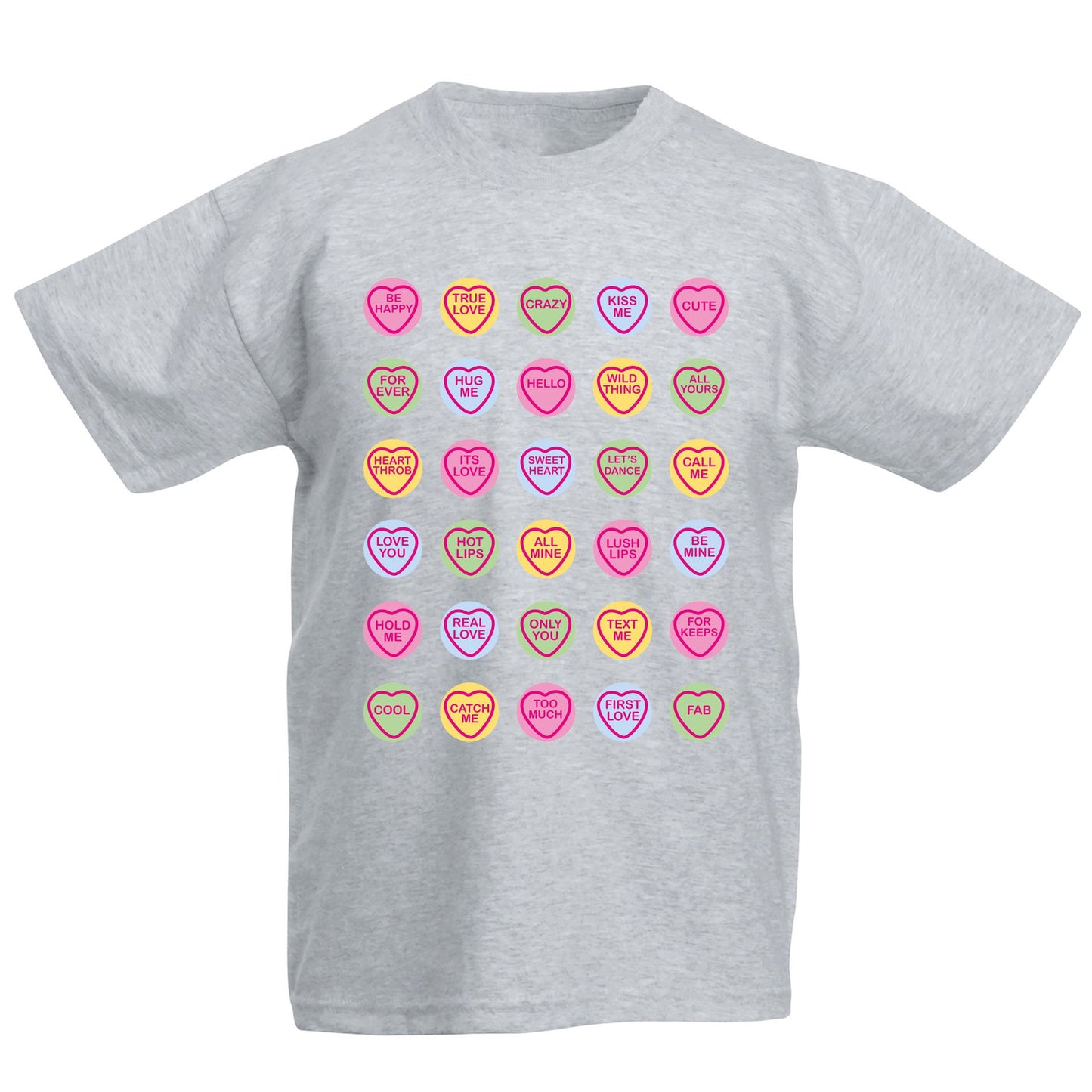 Cute Love Hearts Sweets Kids T-shirt