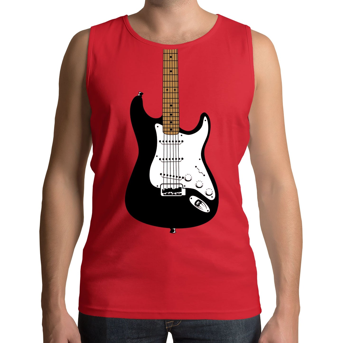 Electric Guitar Mens Vest