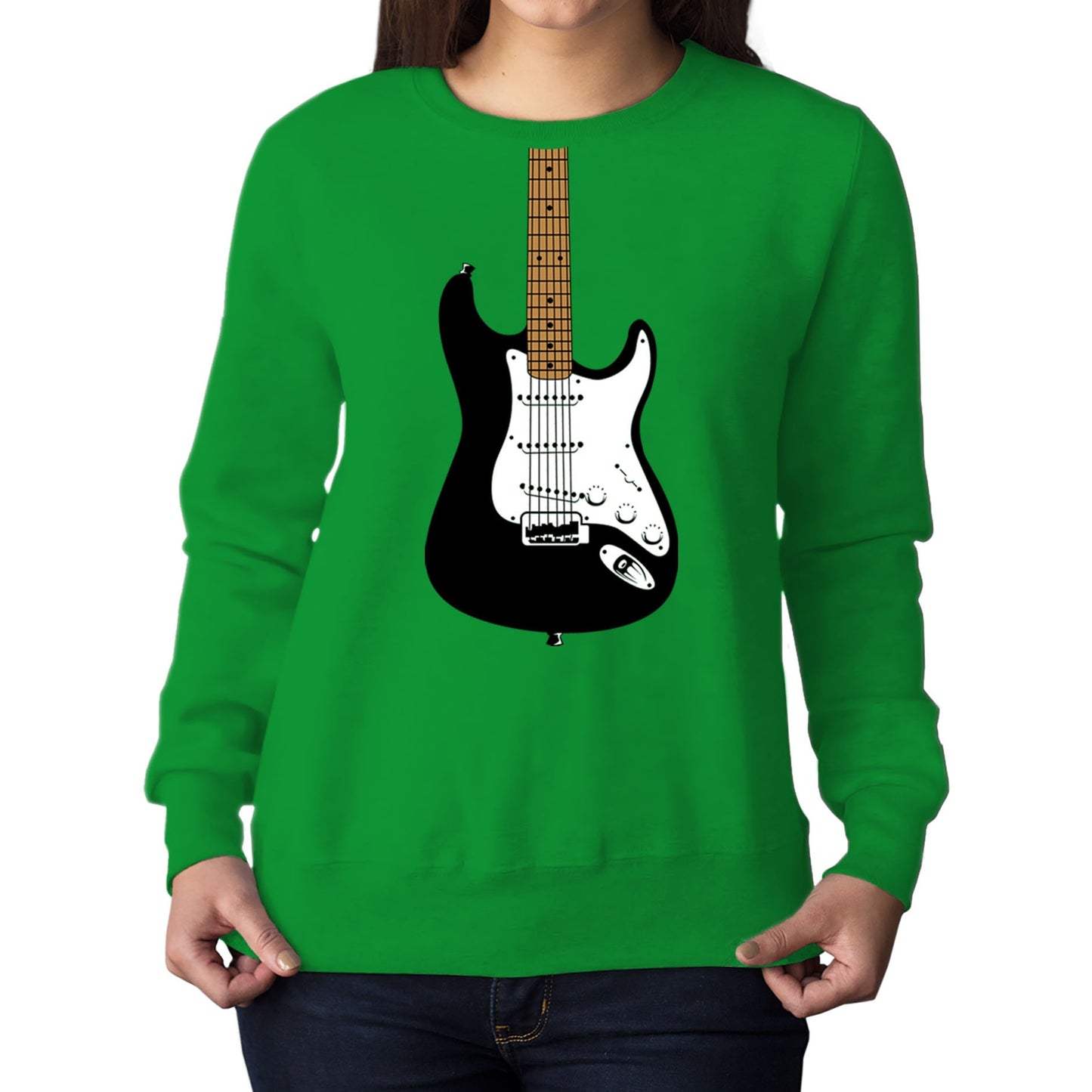 Electric Guitar Womens Sweatshirt