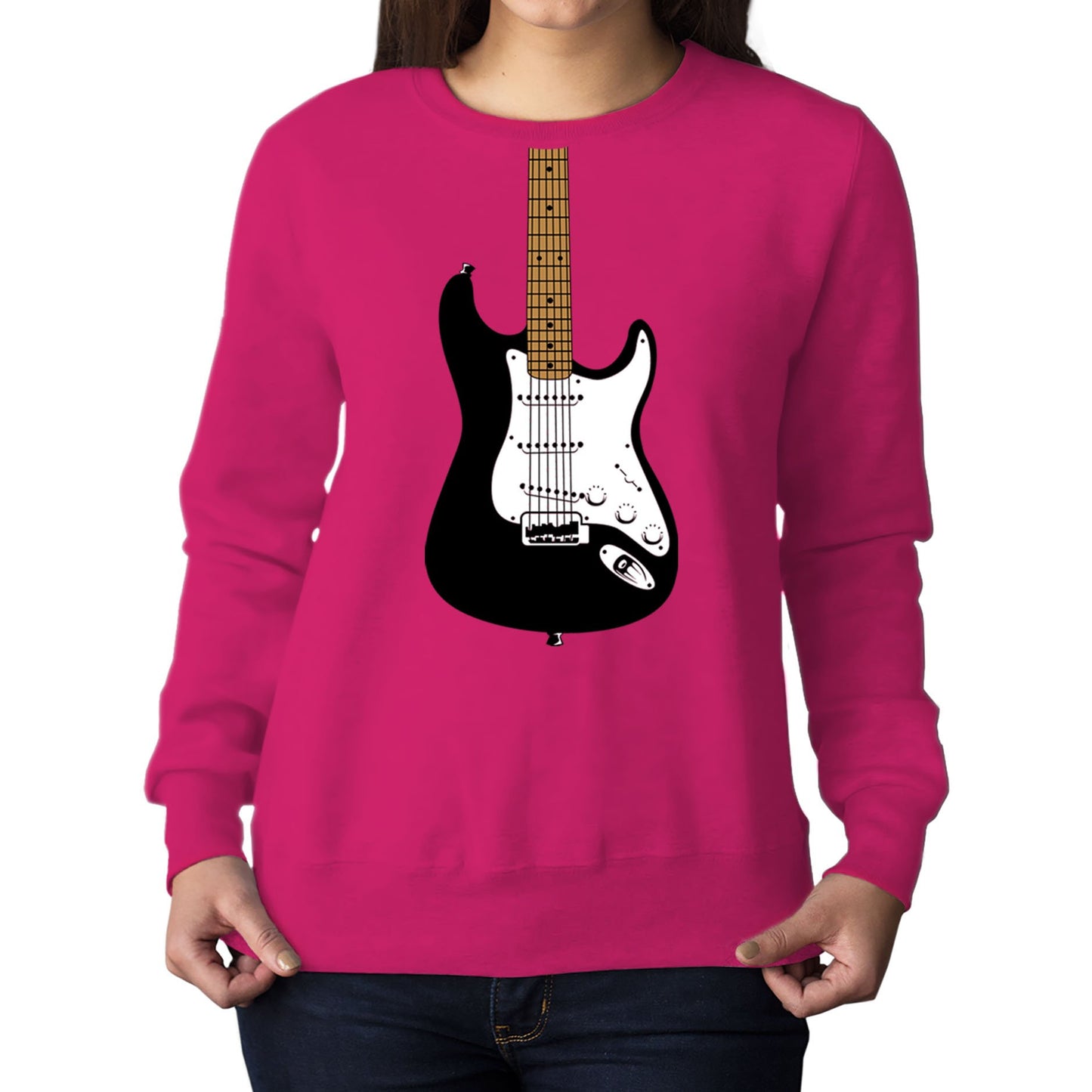 Electric Guitar Womens Sweatshirt