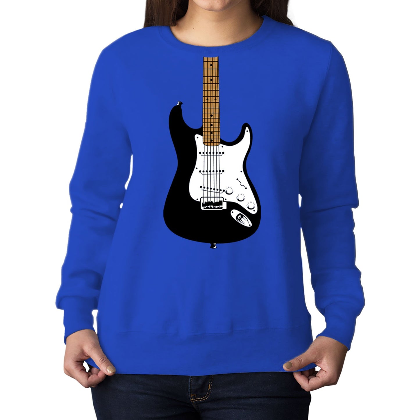 Electric Guitar Womens Sweatshirt