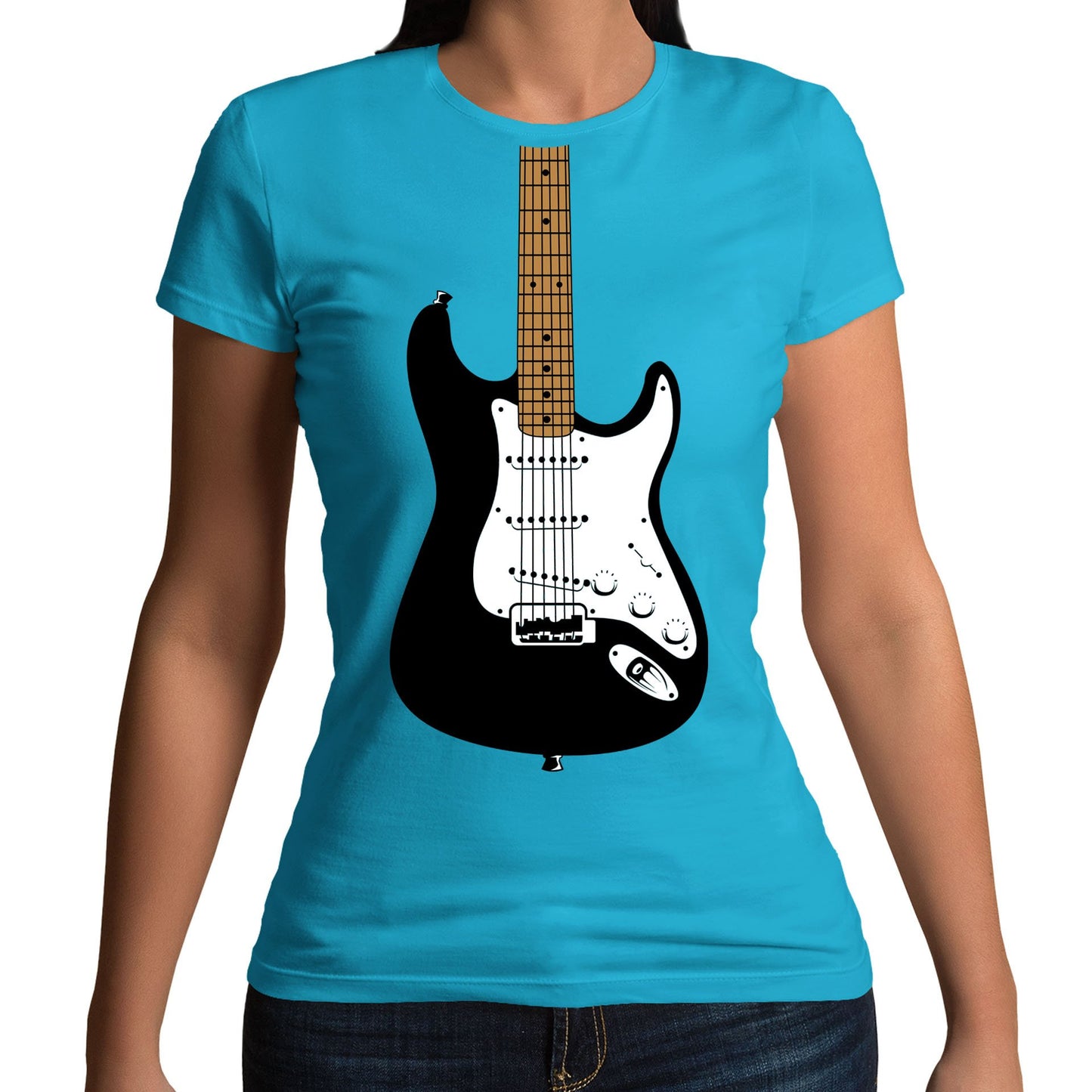 Electric Guitar Womens T-shirt